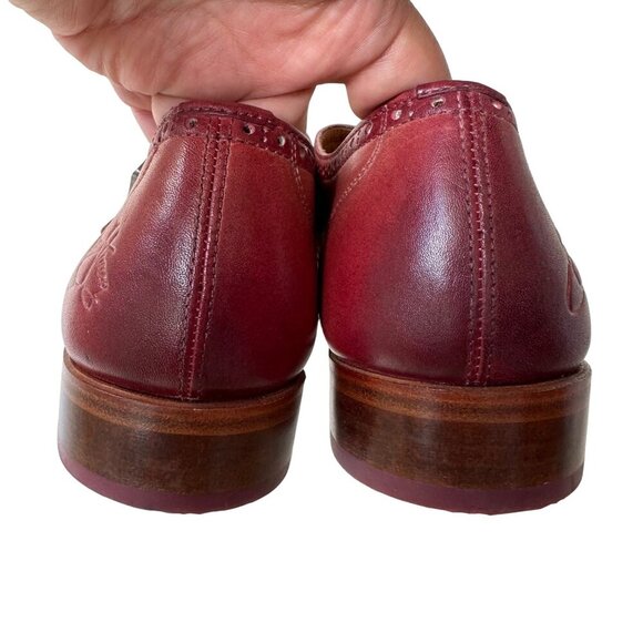 John Fluevog Mens Northampton Wotton Hand Painted Monkstrap Shoes Size 8.5 main image 11